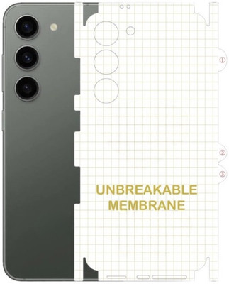 A3sprime Back Screen Guard for SAMSUNG Galaxy S23 5G, |Full Coverage Unbreakable Soft Transparent Back and Side Skin Protector|(Pack of 1)