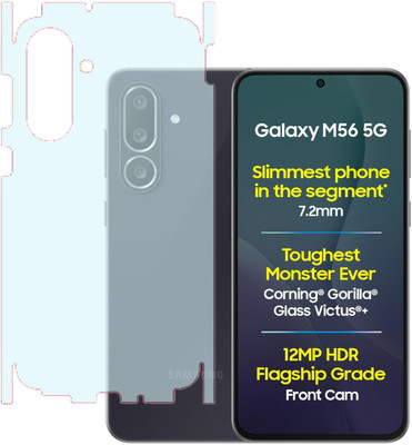 SPRITZEN Back Screen Guard for Samsung Galaxy M56 5G, Matte Back Screen With Sides(Pack of 1)