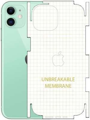 A3sprime Full Coverage Unbreakable Back and Side Skin Guard for Apple iPhone 11 Mobile Skin(Transparent)