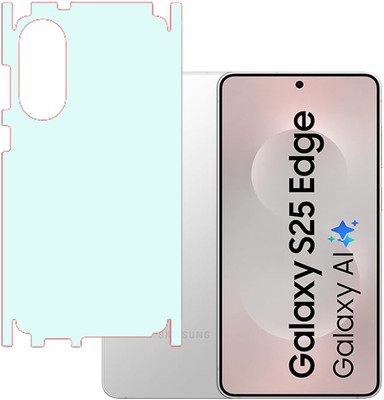 KARTRAY Back Screen Guard for Samsung Galaxy S25 Edge 5G, Back Screen Guard with Sides, Matte Finish(Pack of 1)