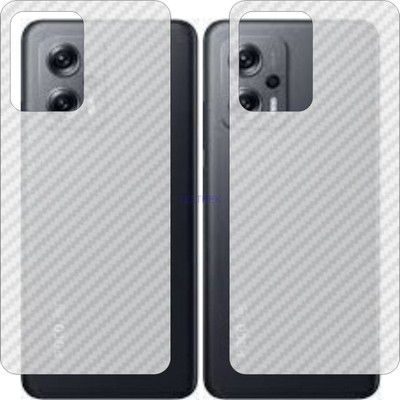 TELTREK Back Screen Guard for MI POCO X4 GT (3D Carbon Fiber Finish)(Pack of 2)