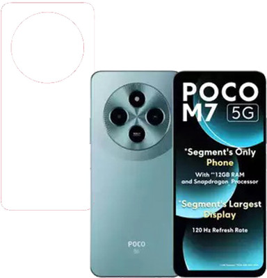 VAYUVAULT Back Screen Guard for Poco M7 5G, clear(Pack of 1)