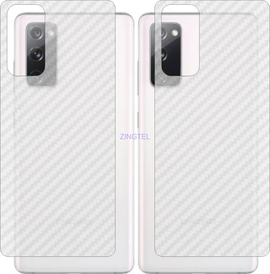 ZINGTEL Back Screen Guard for SAMSUNG S20 FE 2022 (3D Carbon Fiber Finish)(Pack of 2)