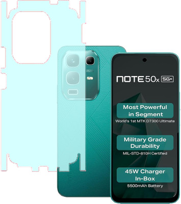VAYUVAULT Back Screen Guard for Infinix Note 50x, Back Screen Guard matte finish, Back Screen Guard With Side(Pack of 1)
