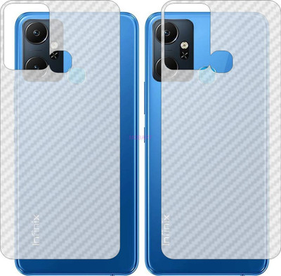 MOBART Back Screen Guard for INFINIX SMART 6 PLUS INDIA X6823C (3D Carbon Fiber Finish)(Pack of 2)