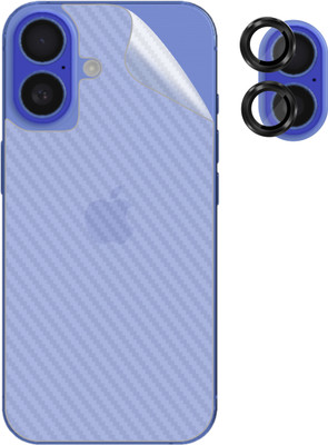 Ten To 11 Back Screen Guard for Apple iPhone 16, Apple iPhone 16 [Back Carbon Fiber] [Rear Camera Lens Guard](Pack of 2)