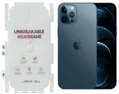 VOLMERE Back Screen Guard for iPhone 13 Mini Matte Finish Membrane Screen Guard, With Apple Logo(Pack of 1)
