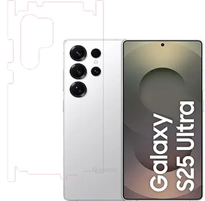 VAYUVAULT Back Screen Guard for Samsung S25 Ultra, Clear with side(Pack of 1)