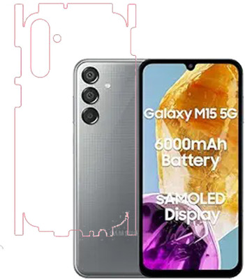 VAYUVAULT Back Screen Guard for SAMSUNG galaxy M15 5G, Matte with side(Pack of 1)