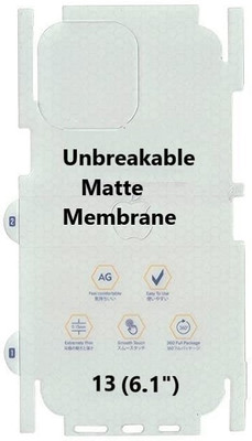 BRENZZ Back Screen Guard for Apple iPhone 13, iPhone 13, (FULL)(Pack of 1)