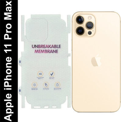 yuvu77 Back Screen Guard for Apple iPhone 11 Pro Max, Membrane 360 coverage(Pack of 1)