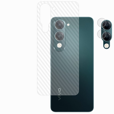 Ten To 11 Back Screen Guard for ViVO Y19 5G, ViVO Y19 5G [Back Carbon Fiber] [Rear Camera Lens Guard](Pack of 2)