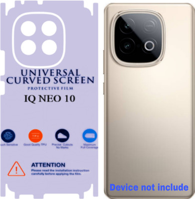 Shreejee Back Screen Guard for IQOO NEO 10 5g back MEMBRANE glossy with 360 covrege back and side full back panel protector(Pack of 1)
