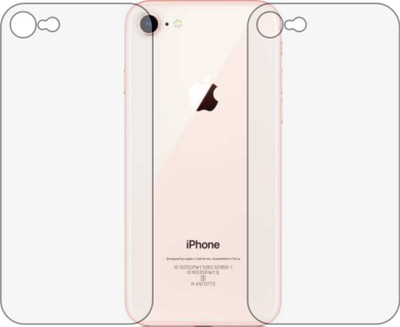 TELTREK Back Screen Guard for APPLE IPHONE 8(Pack of 2)