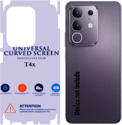 Shreejee Back Screen Guard for VIVO T4x 5g back MEMBRANE glossy with 360 covrege back and side full back panel protector(Pack of 1)