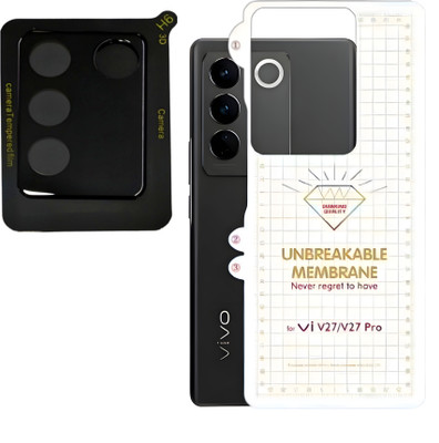 Tech Konnect Back Screen Guard for Vivo V27 Pro, Camera Lens Protector with Back Membrane For Vivo V27 Pro, Vivo V27 Pro Back Screen Guard with Camera Protector(Pack of 2)