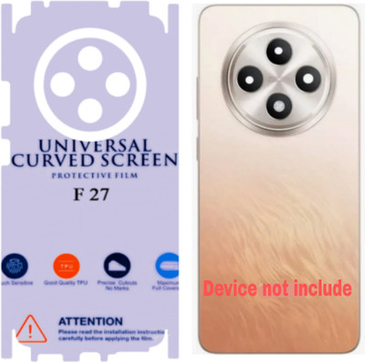 Shreejee Back Screen Guard for OPPO F27 5g back MEMBRANE glossy with 360 covrege back and side full back panel protector(Pack of 1)