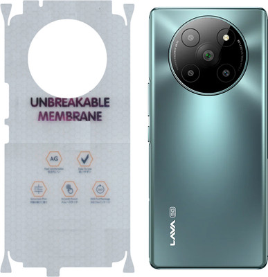YUVUMCARE Back Screen Guard for Lava Agni 2 5G, Membrane 360 coverage, unbreakable membrane(Pack of 1)