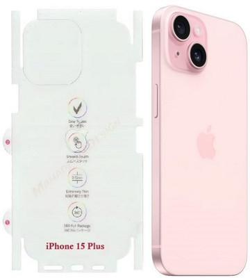 AKSHUD Back Screen Guard for Apple iPhone 15 Plus, iPhone 15 Plus, (FULL)(Pack of 1)