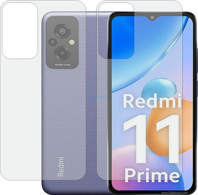 TELTREK Back Screen Guard for MI REDMI 11 PRIME (Matte Finish)(Pack of 2)