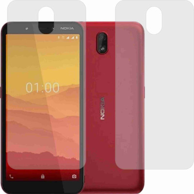 TELTREK Back Screen Guard for NOKIA C1 PLUS (Matte Finish)(Pack of 2)