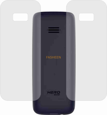 Fasheen Back Screen Guard for LAVA HERO 600 PLUS (Matte Finish)(Pack of 2)