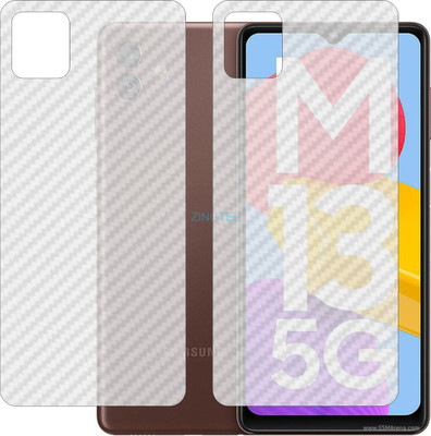 ZINGTEL Back Screen Guard for SAMSUNG GALAXY M13 5G (3D Carbon Fiber Finish)(Pack of 2)