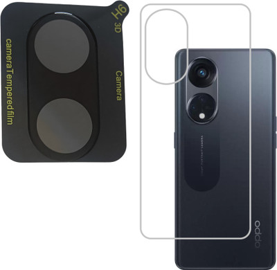 Tech Konnect Back Screen Guard for OPPO Reno 8T, Camera Lens Protector For Reno 8T, Back Screenguard with Camera Protector For OPPO Reno 8T, Reno 8T Back Screenguard with Camera Glass(Pack of 2)