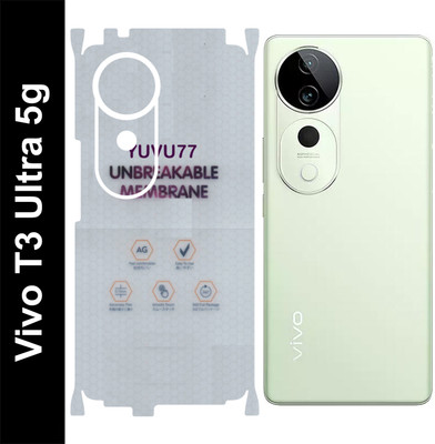 yuvu77 Back Screen Guard for VIVO T3 ULTRA 5G, Membrane with 360 coverage(Pack of 1)