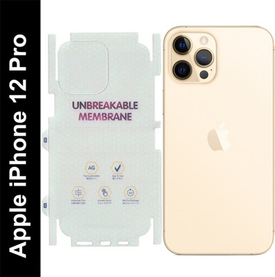 yuvu77 Back Screen Guard for Apple iPhone 12 Pro, Membrane, 360 coverage(Pack of 1)