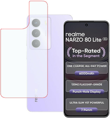KARTRAY Back Screen Guard for Realme Narzo 80 Lite 5G, Back Screen Guard with Matte Finish(Pack of 1)