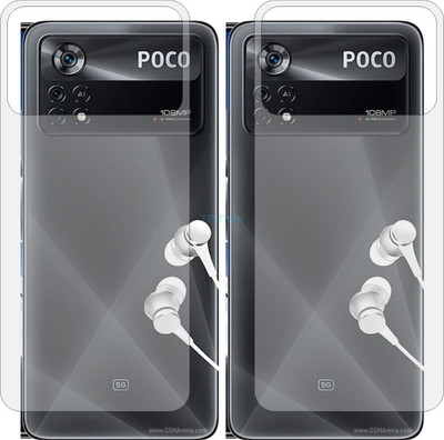 TELTREK Back Screen Guard for XIAOMI POCO X4 PRO 5G (Matte Finish)(Pack of 2)