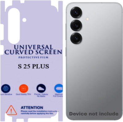 Shreejee Back Screen Guard for SAMSUNG GALAXY S25 PLUS 5g back MEMBRANE glossy with 360 covrege back and side full back panel protector(Pack of 1)