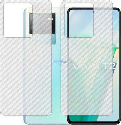 TELTREK Back Screen Guard for VIVO T2 V2199GA (3D Carbon Fiber Finish)(Pack of 2)