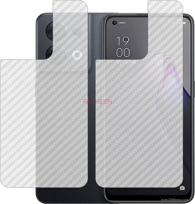 Fasheen Back Screen Guard for OPPO RENO8 CPH2359 (3D Carbon Fiber Finish)(Pack of 2)