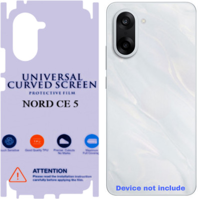 Shreejee Back Screen Guard for ONE PLUS NORD CE5 5g back MEMBRANE glossy with 360 covrege back and side full back panel protector(Pack of 1)