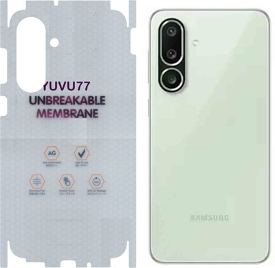 YUVUMCARE Back Screen Guard for SAMSUNG Galaxy M56 5G, Membrane 360 coverage, unbreakable membrane(Pack of 1)