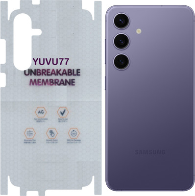 yuvu77 Back Screen Guard for Samsung Galaxy S24 Plus 5G, Membrane with 360 coverage, unbreakable membrane(Pack of 1)