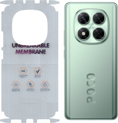 yuvu77 Back Screen Guard for POCO x7 5G, Membrane with 360 coverage(Pack of 1)