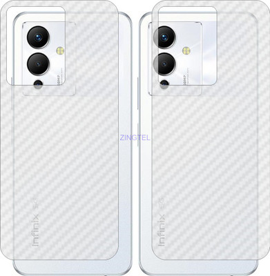 ZINGTEL Back Screen Guard for INFINIX NOTE 12 5G (3D Carbon Fiber Finish)(Pack of 2)
