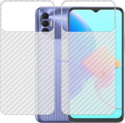 TELTREK Back Screen Guard for TECNO SPARK 9T INDIA (3D Carbon Fiber Finish)(Pack of 2)