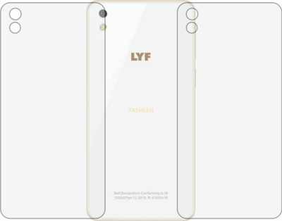Fasheen Back Screen Guard for RELIANCE JIO LYF WATER 8 (Matte Finish)(Pack of 2)