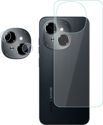 Vatsin Back Screen Guard for Tecno Spark Go 1, Tecno Spark Go 1 [With Rear Camera Lens Guard](Pack of 2)