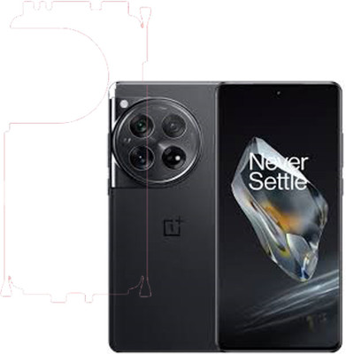 VAYUVAULT Back Screen Guard for OnePlus12, Clear with side(Pack of 1)