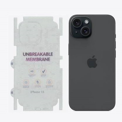 ITIANS Back Screen Guard for Apple iPhone 15, Designed for iPhone 15 Back Screen Protector Guard [Not Glass](Pack of 1)