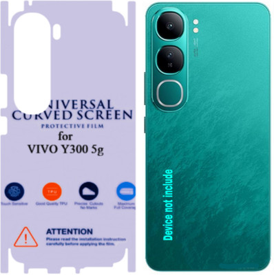 Shreejee Back Screen Guard for VIVO Y300 5G back membrene glossy with 360 covrege back and side full back screen protector(Pack of 1)