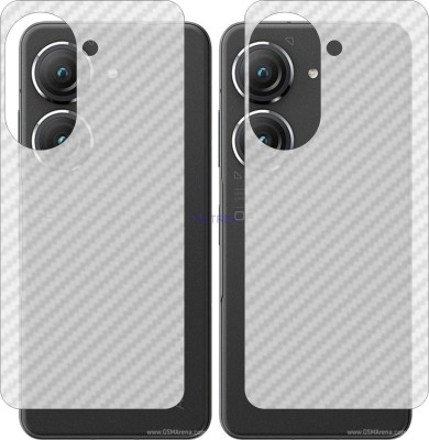 TELTREK Back Screen Guard for ASUS ZENFONE 9 (3D Carbon Fiber Finish)(Pack of 2)