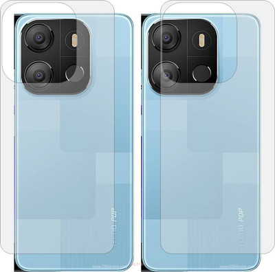TELTREK Back Screen Guard for TECNO POP 7 BF6 (Matte Finish)(Pack of 2)