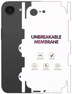CallSmith Back Screen Guard for Compatible For Apple IPhone 16e Edge to Edge Full Coverage Unbreakable Scratch Resistant Matte Finish Back and Side Skin Protector ( Not Tempered Glass )(Pack of 1)