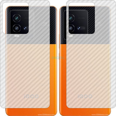 ZINGTEL Back Screen Guard for IQOO 10 5G V2217A (3D Carbon Fiber Finish)(Pack of 2)